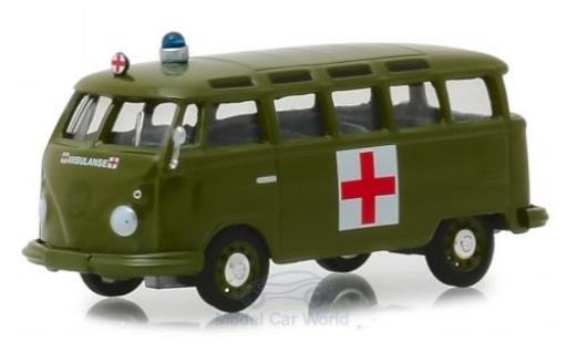 Diecast model cars Volkswagen T1 1/64 Greenlight Samba Bus Army Ambulance 1964 Volkswagen T1 1/64 Greenlight Samba Bus Army Ambulance 1964 diecast model cars