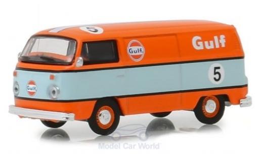 Diecast model cars Volkswagen T2 1/64 Greenlight Kastenwagen orange/blue 1975 Volkswagen T2 1/64 Greenlight Kastenwagen orange/blue 1975 diecast model cars