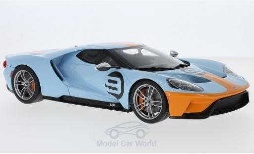 Diecast model cars Ford GT 1/18 GT Spirit blue/orange 2019 Ford GT 1/18 GT Spirit blue/orange 2019 diecast model cars