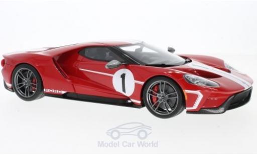 Diecast model cars Ford GT 1/18 GT Spirit red/white No.1 2017 50th Heritage edition Ford GT 1/18 GT Spirit red/white No.1 2017 50th Heritage edition diecast model cars