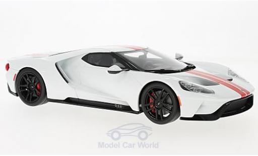 Diecast model cars Ford GT 1/18 GT Spirit white/red 2017 Ford GT 1/18 GT Spirit white/red 2017 diecast model cars