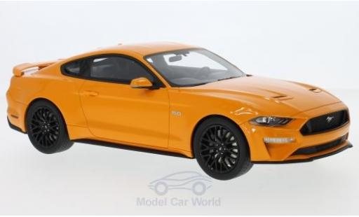 Diecast model cars Ford Mustang 1/18 GT Spirit metallic orange 2019 Ford Mustang 1/18 GT Spirit metallic orange 2019 diecast model cars