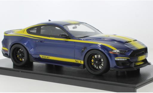 Diecast model cars Ford Mustang 1/18 GT Spirit Shelby Super Snake blue foncé/yellow Blue Hornet 2021 Ford Mustang 1/18 GT Spirit Shelby Super Snake blue foncé/yellow Blue Hornet 2021 diecast model cars