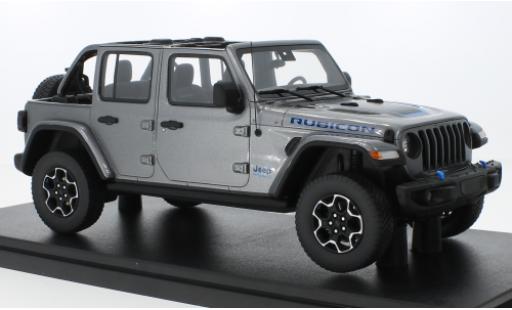 Jeep Wrangler 1/18 GT Spirit Rubicon 4xe metallise grey 2021 diecast model cars