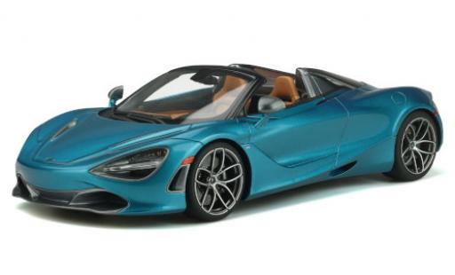 McLaren 720 1/18 GT Spirit S Spider metallic blue 2018 diecast model cars