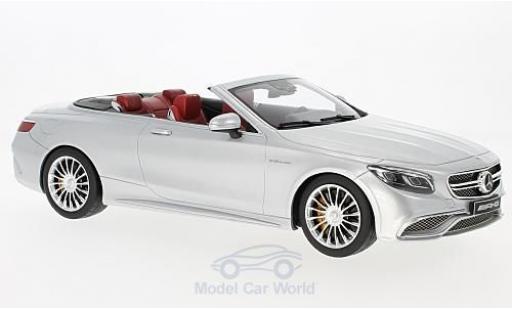 Diecast model cars Mercedes Classe S 1/18 GT Spirit AMG S 65 Convertible grey Mercedes Classe S 1/18 GT Spirit AMG S 65 Convertible grey diecast model cars
