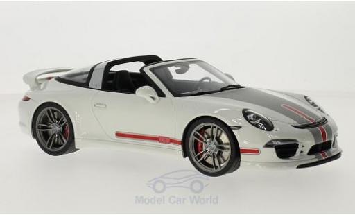 Porsche 991 Targa 1/18 GT Spirit 911 () Targa by Techart white/Dekor diecast model cars