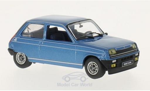 Diecast model cars Renault 5 Alpine 1/43 GTI Collection Alpine metallic blue 1976 Renault 5 Alpine 1/43 GTI Collection Alpine metallic blue 1976 diecast model cars
