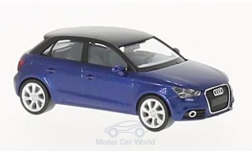 Diecast model cars Audi A1 1/87 Herpa Sportback metallic blue/black Audi A1 1/87 Herpa Sportback metallic blue/black diecast model cars