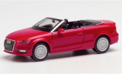 Diecast model cars Audi A3 1/87 Herpa Cabriolet metallic red Audi A3 1/87 Herpa Cabriolet metallic red diecast model cars