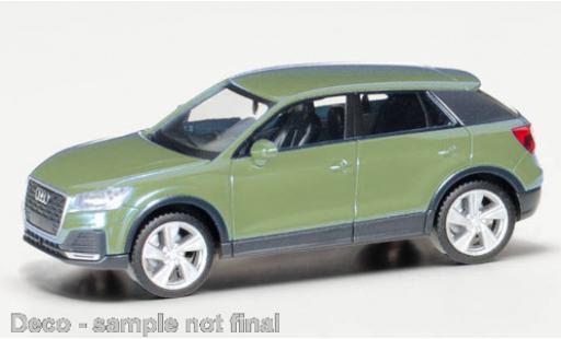 Audi Q2 1/87 Herpa metallic green diecast model cars