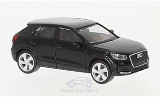 Audi Q2 1/87 Herpa metallic black diecast model cars