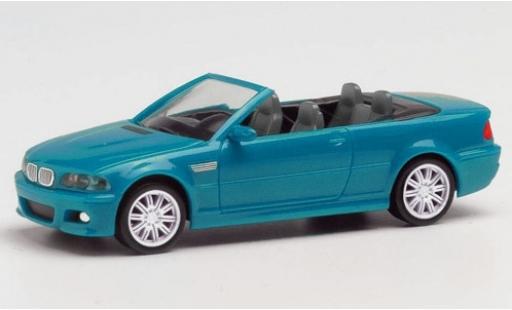 Bmw M3 1/87 Herpa (E46) Cabriolet blue diecast model cars