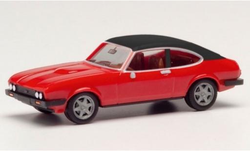 Diecast model cars Ford Capri 1/87 Herpa MK II red/matt-black Ford Capri 1/87 Herpa MK II red/matt-black diecast model cars