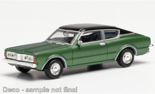 Diecast model cars Ford Taunus 1/87 Herpa (TC I) Coupe metallic green/black Ford Taunus 1/87 Herpa (TC I) Coupe metallic green/black diecast model cars
