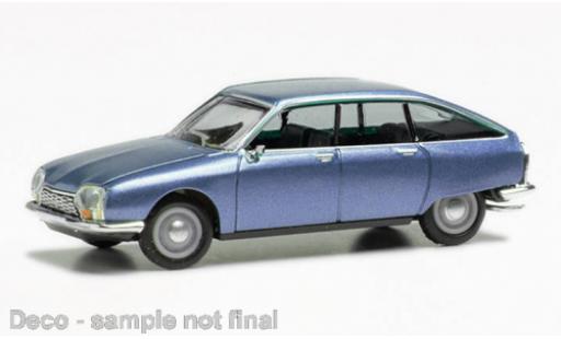 Diecast model cars Citroen GS 1/87 Herpa metallise blue clair Citroen GS 1/87 Herpa metallise blue clair diecast model cars