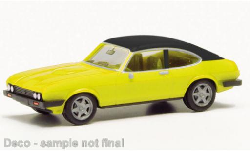 Diecast model cars Ford Capri 1/87 Herpa MK III yellow/black Ford Capri 1/87 Herpa MK III yellow/black diecast model cars