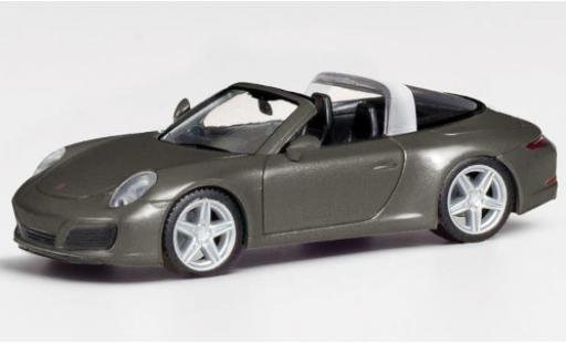 Porsche 911 1/87 Herpa Targa 4 metallise grey diecast model cars