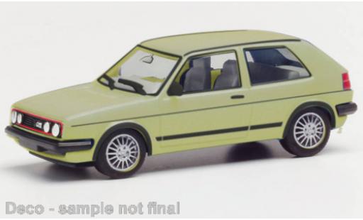 Diecast model cars Volkswagen Golf 1/87 Herpa II GTI metallise la chaux Volkswagen Golf 1/87 Herpa II GTI metallise la chaux diecast model cars