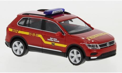Diecast model cars Volkswagen Tiguan 1/87 Herpa KW pompiers Goslar Volkswagen Tiguan 1/87 Herpa KW pompiers Goslar diecast model cars
