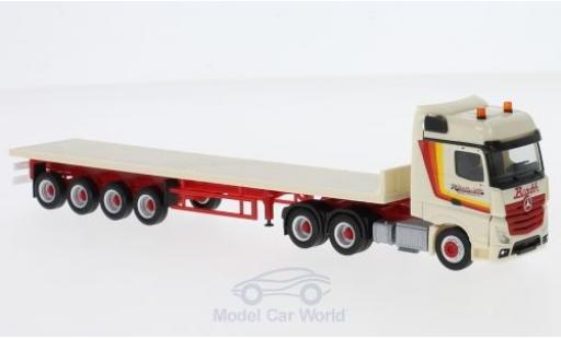 Mercedes Actros 1/87 Herpa Bigspace Barth & Sohn Flachbett-Sattelzug diecast model cars