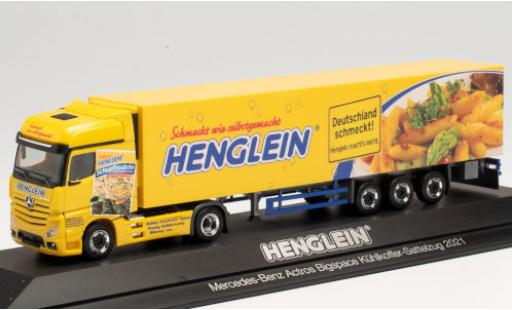 Diecast model cars Mercedes Actros 1/87 Herpa Bigspace Henglein 2018 Kühlkoffer-Sattelzug Mercedes Actros 1/87 Herpa Bigspace Henglein 2018 Kühlkoffer-Sattelzug diecast model cars