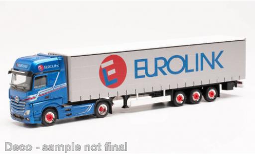 Diecast model cars Mercedes Actros 1/87 Herpa Gigaspace Eurolink (S) 2018 Gardinenplanen-Sattelzug Mercedes Actros 1/87 Herpa Gigaspace Eurolink (S) 2018 Gardinenplanen-Sattelzug diecast model cars