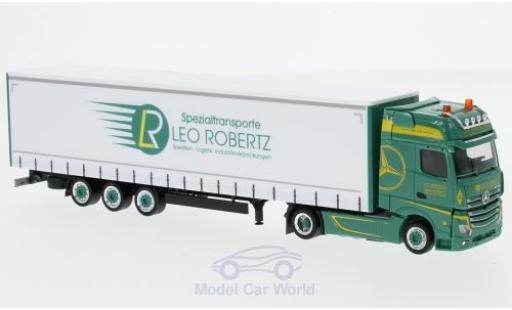 Mercedes Actros 1/87 Herpa Gigaspace Leo Robertz Lowliner-Sattelzug diecast model cars