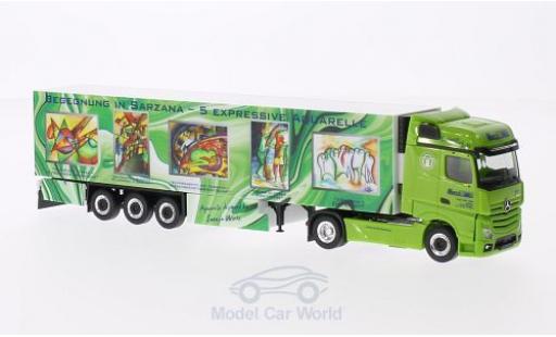 Mercedes Actros 1/87 Herpa Gigaspace Wirtz Art Truck Kühlkoffer-SZ diecast model cars