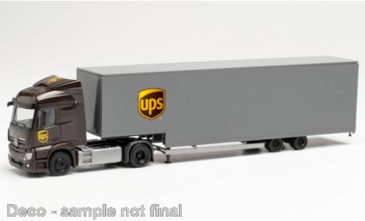 Diecast model cars Mercedes Actros 1/87 Herpa Streamspace 2.3 UPS Jumbokoffer-Sattelzug Mercedes Actros 1/87 Herpa Streamspace 2.3 UPS Jumbokoffer-Sattelzug diecast model cars