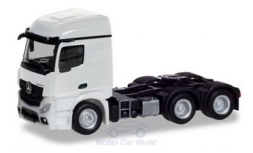Diecast model cars Mercedes Actros 1/87 Herpa Streamspace 2.3 white 2018 3-achs Zugmaschine Mercedes Actros 1/87 Herpa Streamspace 2.3 white 2018 3-achs Zugmaschine diecast model cars