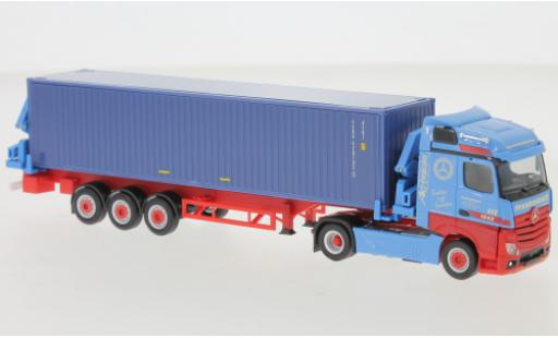 Diecast model cars Mercedes Actros 1/87 Herpa Streamspace 2.5 Frankenbach Container-Seitenlader Mercedes Actros 1/87 Herpa Streamspace 2.5 Frankenbach Container-Seitenlader diecast model cars