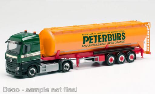 Diecast model cars Mercedes Actros 1/87 Herpa Streamspace 2.5 Peterburs Silo-Sattelzug Mercedes Actros 1/87 Herpa Streamspace 2.5 Peterburs Silo-Sattelzug diecast model cars