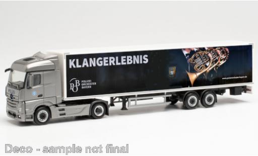 Diecast model cars Mercedes Actros 1/87 Herpa Streamspace 2.5 Polizeiorchester Bayern Koffer-Sattelzug Mercedes Actros 1/87 Herpa Streamspace 2.5 Polizeiorchester Bayern Koffer-Sattelzug diecast model cars