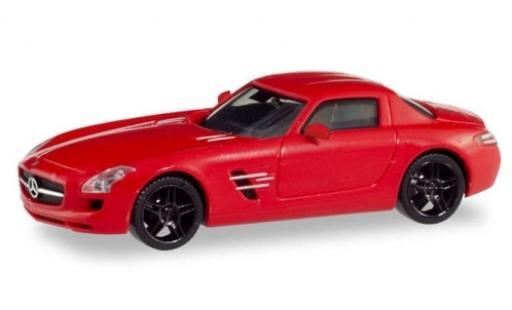 Diecast model cars Mercedes SLS 1/87 Herpa AMG (C197) metallic red avec black jantes Mercedes SLS 1/87 Herpa AMG (C197) metallic red avec black jantes diecast model cars