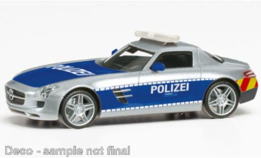 Diecast model cars Mercedes SLS 1/87 Herpa AMG Polizei Showcar Mercedes SLS 1/87 Herpa AMG Polizei Showcar diecast model cars