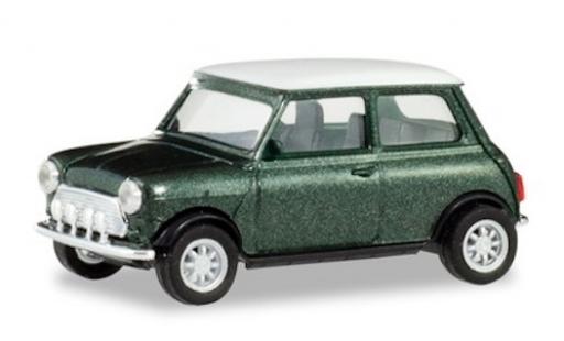 Diecast model cars Mini Cooper 1/87 Herpa metallic green/white mit Zusatzscheinwerfern Mini Cooper 1/87 Herpa metallic green/white mit Zusatzscheinwerfern diecast model cars