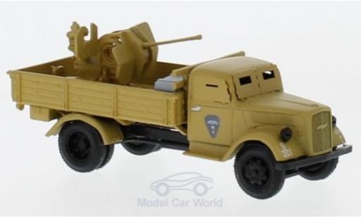 Opel Blitz 1/87 Herpa brown gepanzert mit 20mm Kanone diecast model cars