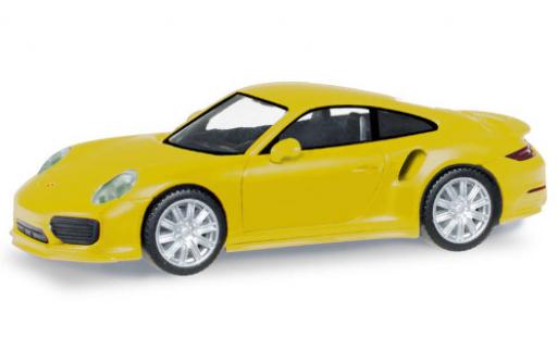 Diecast model cars Porsche 911 1/87 Herpa Turbo yellow Porsche 911 1/87 Herpa Turbo yellow diecast model cars