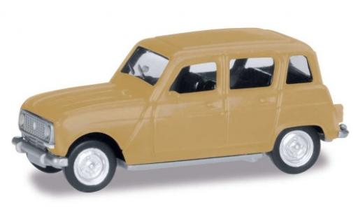 Renault 4 1/87 Herpa R beige diecast model cars