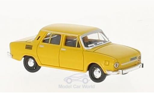 Skoda 110 1/87 Herpa L yellow diecast model cars