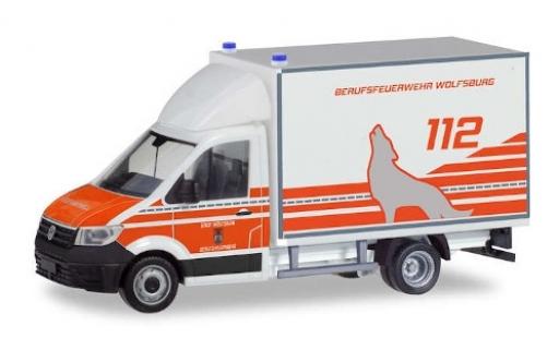 Volkswagen Crafter 1/87 Herpa Koffer Feuerwehr Wolfsburg diecast model cars