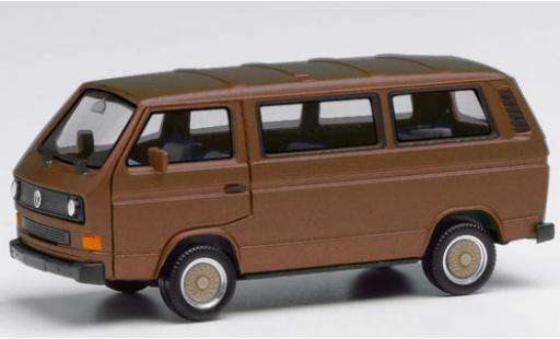 Diecast model cars Volkswagen T3 1/87 Herpa Bus metallic brown mit BBS Felgen Volkswagen T3 1/87 Herpa Bus metallic brown mit BBS Felgen diecast model cars
