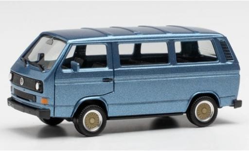 Volkswagen T3 1/87 Herpa Bus metallic blue avec BBS-jantes diecast model cars