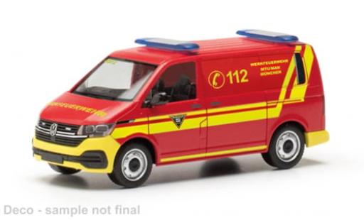 Volkswagen T6 1/87 Herpa .1 Halbbus Feuerwehr MTU/MAN M&uuml;nchen 1:87 diecast model cars