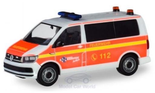 Diecast model cars Volkswagen T6 1/87 Herpa Bus Freiwillige Feuerwehr Norderstedt Mannschaftstransportwagen Volkswagen T6 1/87 Herpa Bus Freiwillige Feuerwehr Norderstedt Mannschaftstransportwagen diecast model cars