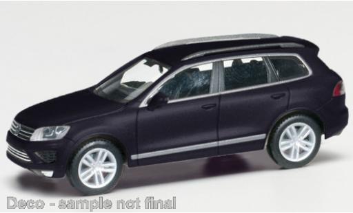 Diecast model cars Volkswagen Touareg 1/87 Herpa metallic black Volkswagen Touareg 1/87 Herpa metallic black diecast model cars