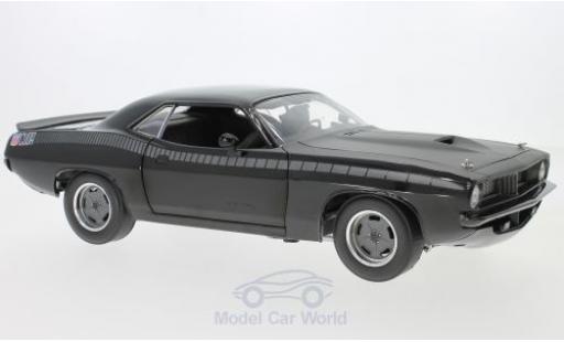 Diecast model cars Plymouth Barracuda 1/18 Highway 61 black/grey 2Fast 2Furious Plymouth Barracuda 1/18 Highway 61 black/grey 2Fast 2Furious diecast model cars