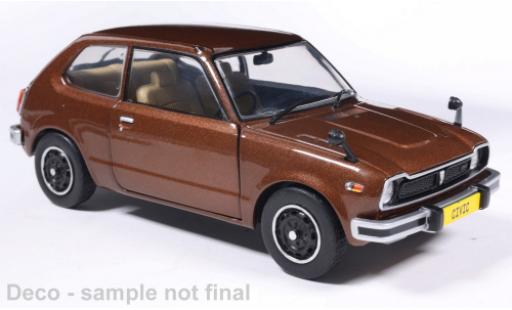 Diecast model cars Honda Civic braun 1972 1/24 WhiteBox