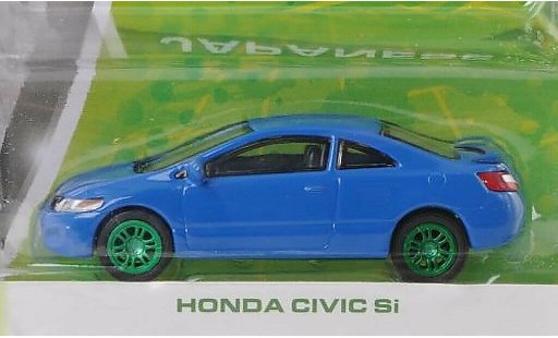 Honda Civic Si 1/64 Greenlight blue Special Version diecast model cars